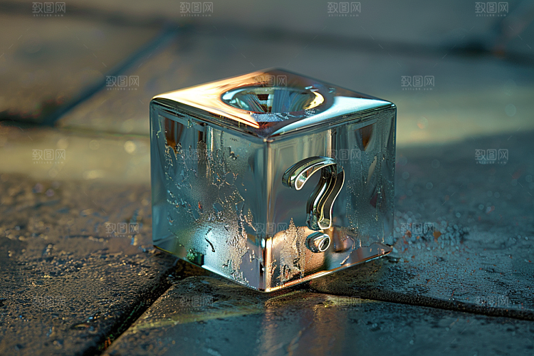 问号盒子道具高清模型