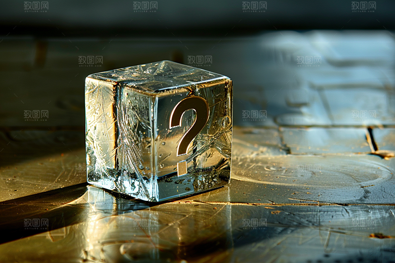问号盒子惊喜立体模型
