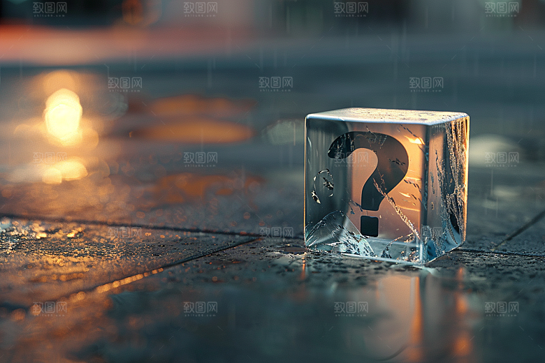 问号盒子高清质感模型