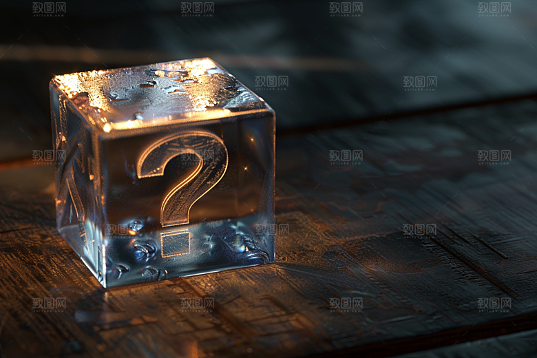 问号盒子质感盲盒模型