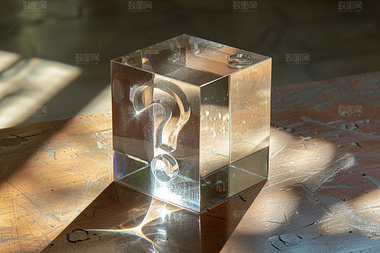 问号盒子质感盲盒模型