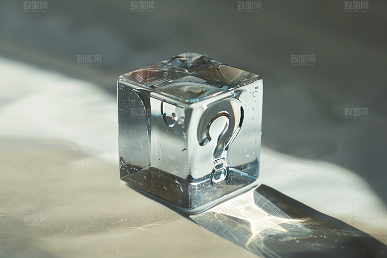 问号盒子游戏道具模型