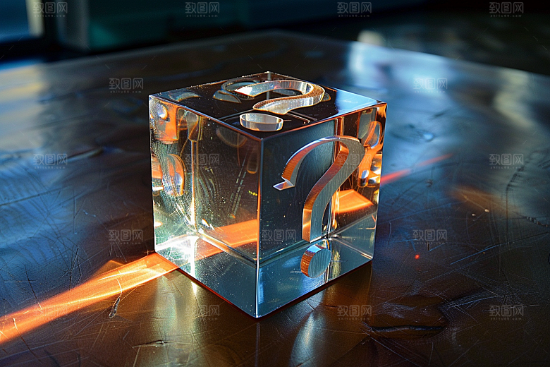 问号盒子趣味高清模型