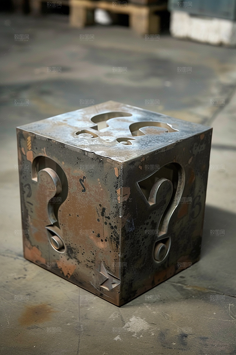 问号盒子游戏立体模型