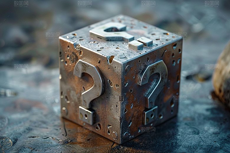 问号盒子惊喜立体模型