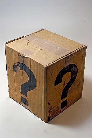 问号盲盒礼物金币盒子模型