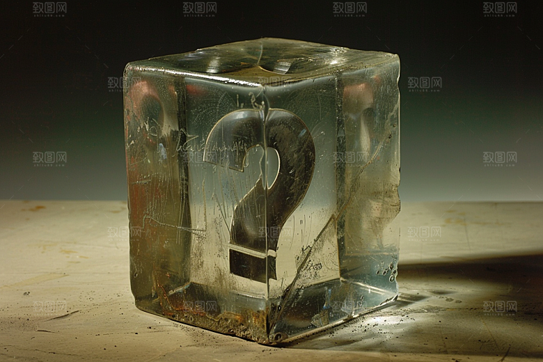 问号盲盒质感礼物模型