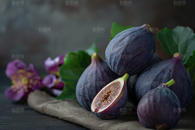 无花果果实水果摄影图