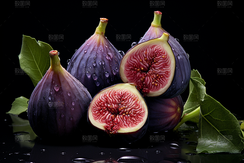 无花果素材美食摄影图