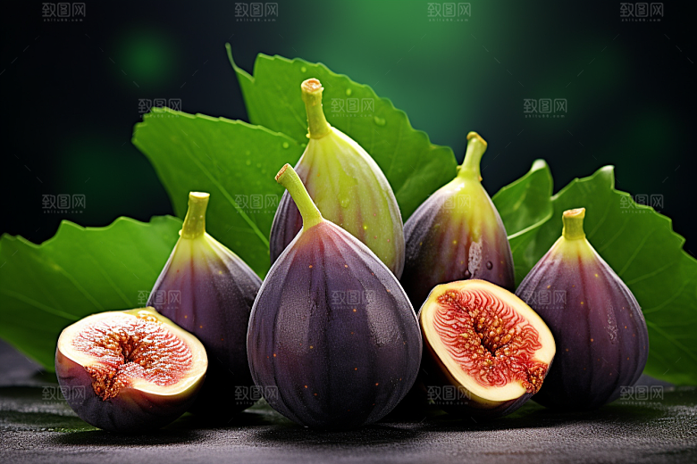 无花果美食素材摄影图