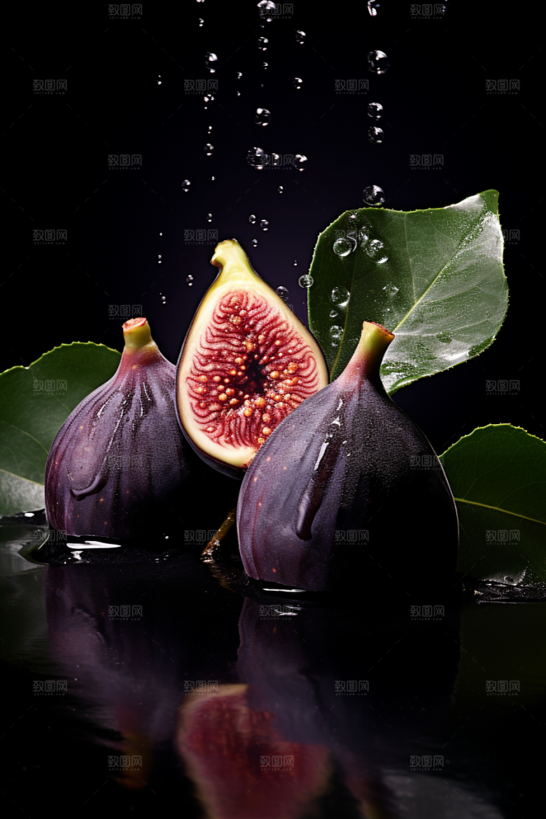 无花果美食水果摄影图