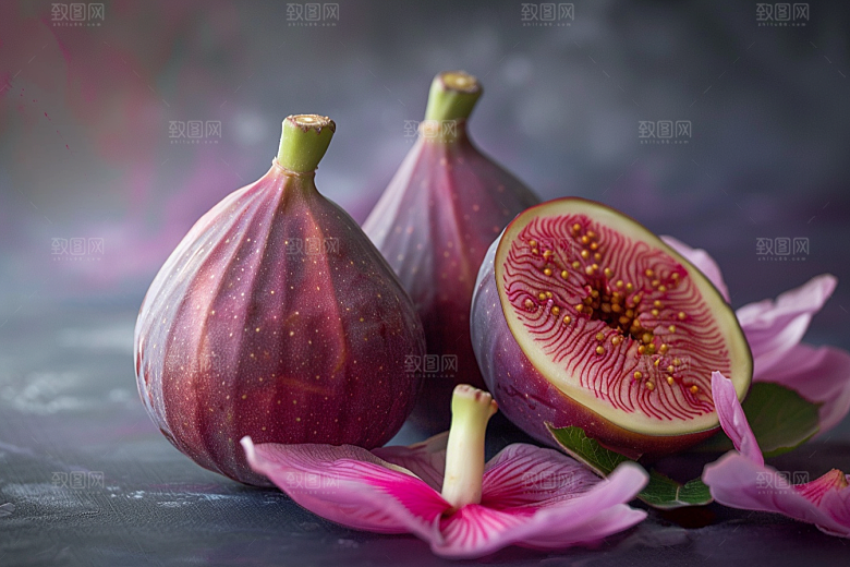 无花果高清水果摄影图