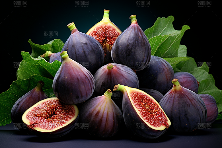 无花果自然美食摄影图