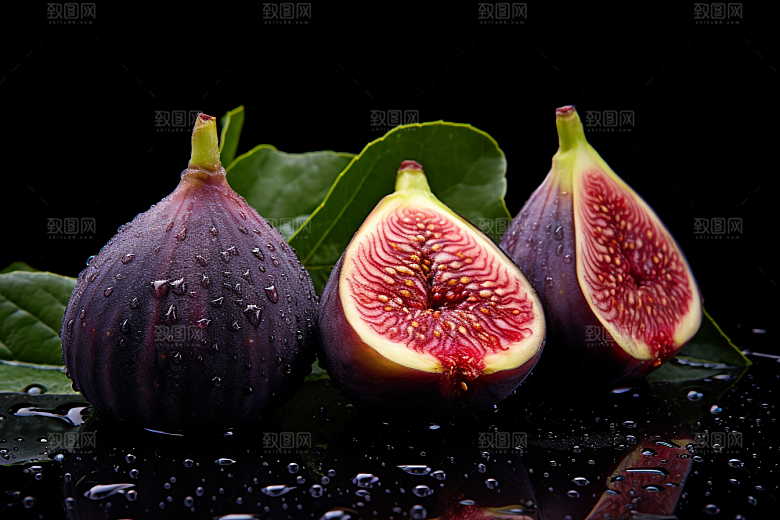 无花果美食美味摄影图