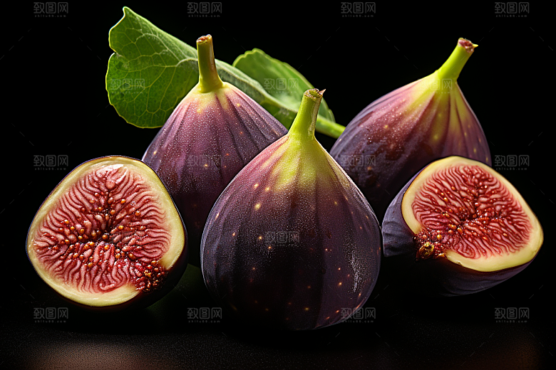 无花果素材美食摄影图