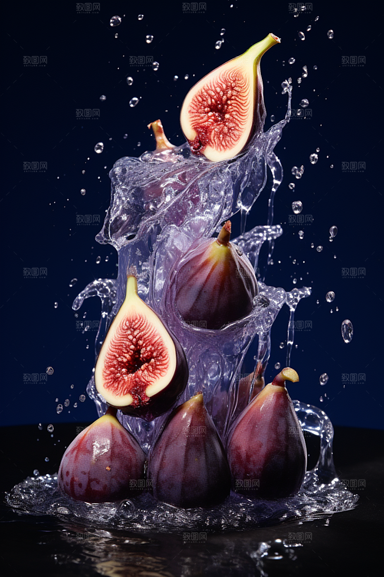 无花果美食水果摄影图