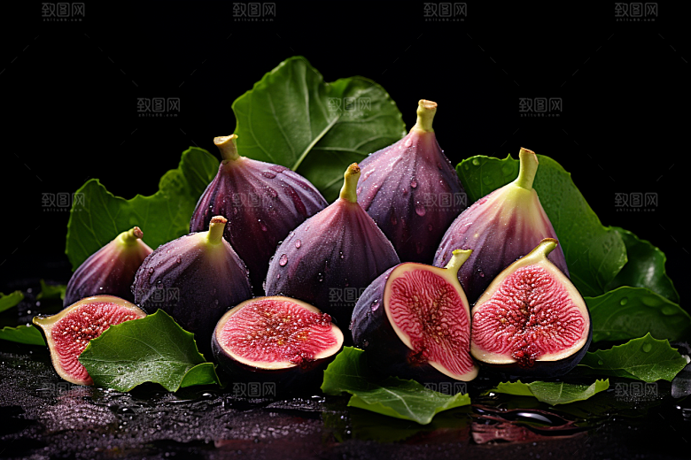 无花果自然美食摄影图
