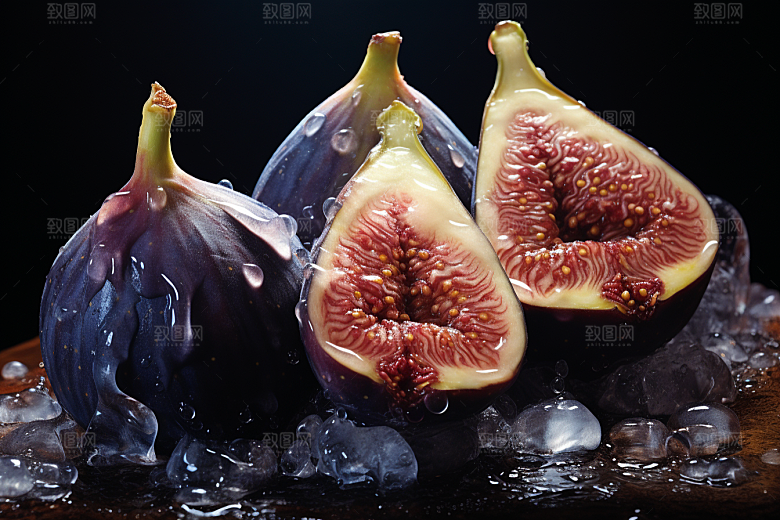 无花果美食自然摄影图