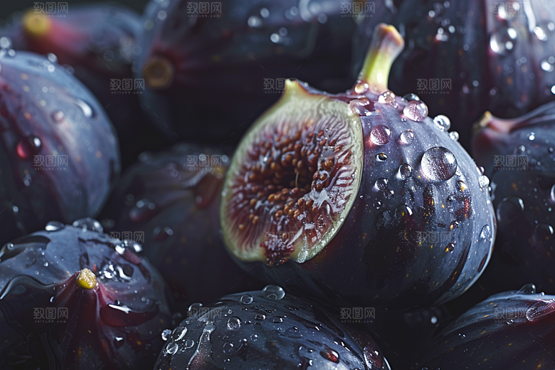 无花果果实清甜摄影图