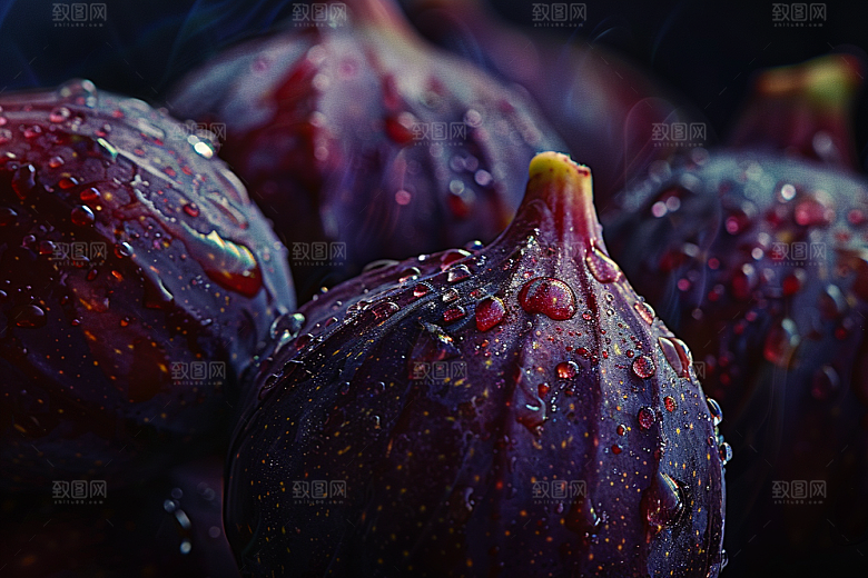 无花果水果美食摄影图