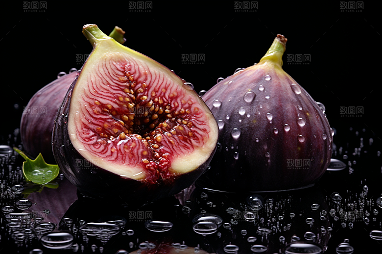 无花果美食清甜摄影图