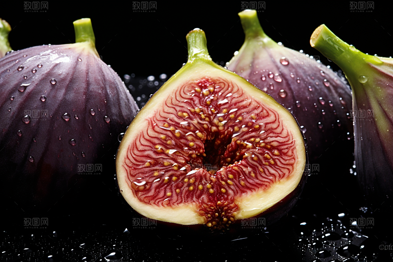 无花果果实美食摄影图
