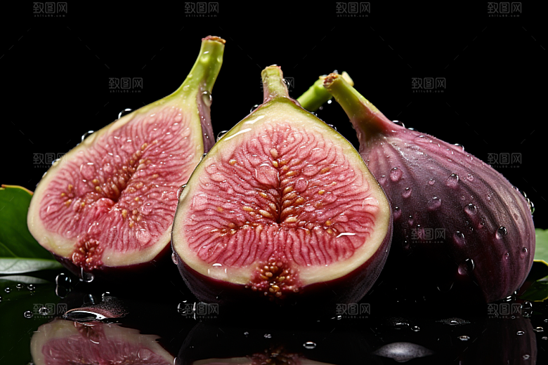 无花果美食美味摄影图