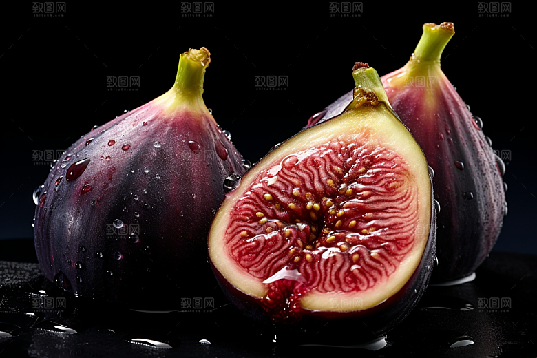 无花果美食自然摄影图