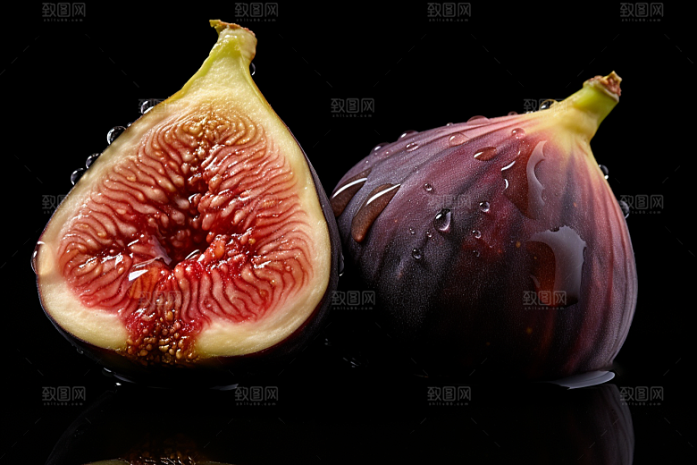 无花果美食美味摄影图