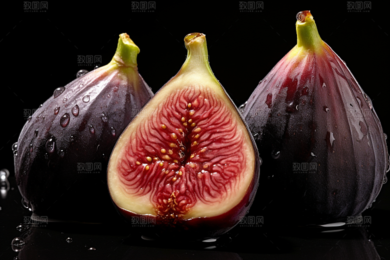 无花果糖包子水果摄影图