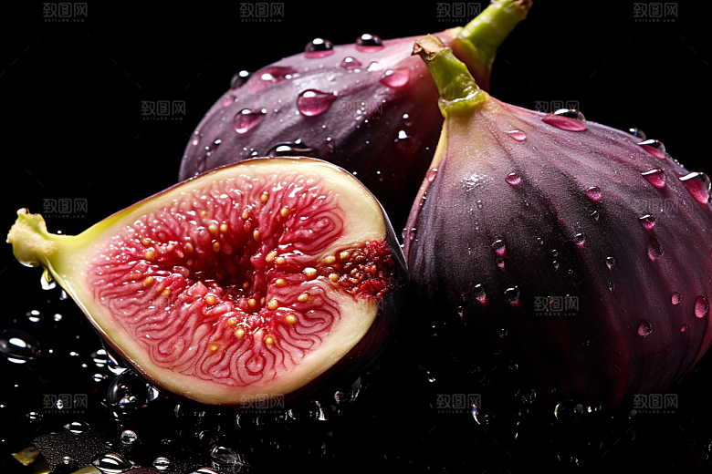 无花果美食自然摄影图