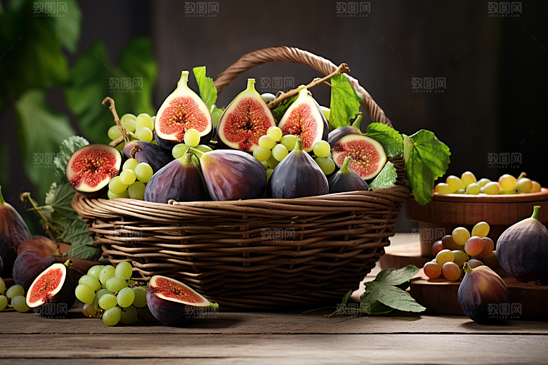 无花果高清清甜摄影图