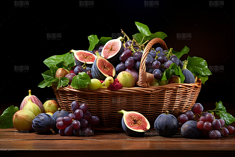 无花果清甜高清摄影图