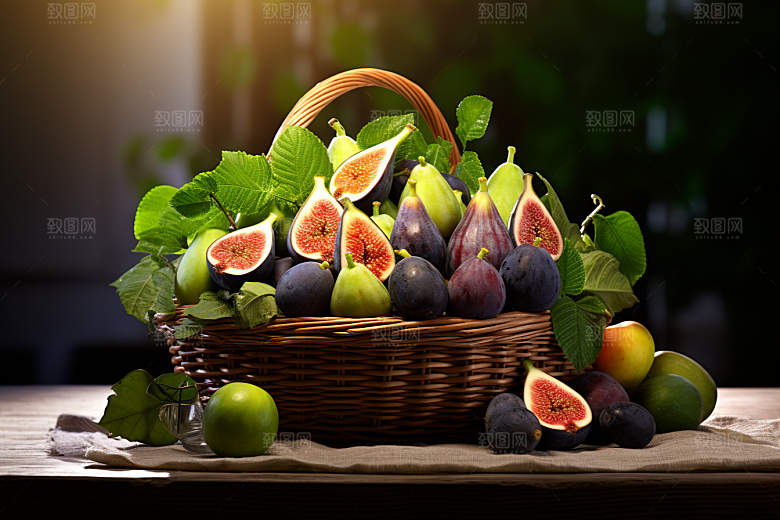 无花果美食果实摄影图