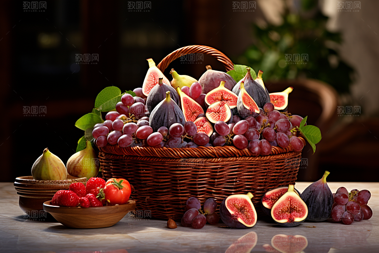 无花果高清素材摄影图