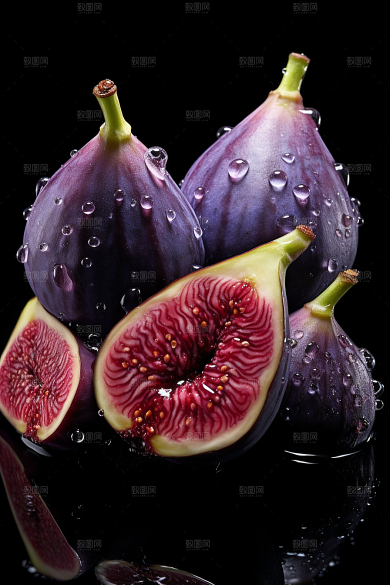 无花果自然美食摄影图
