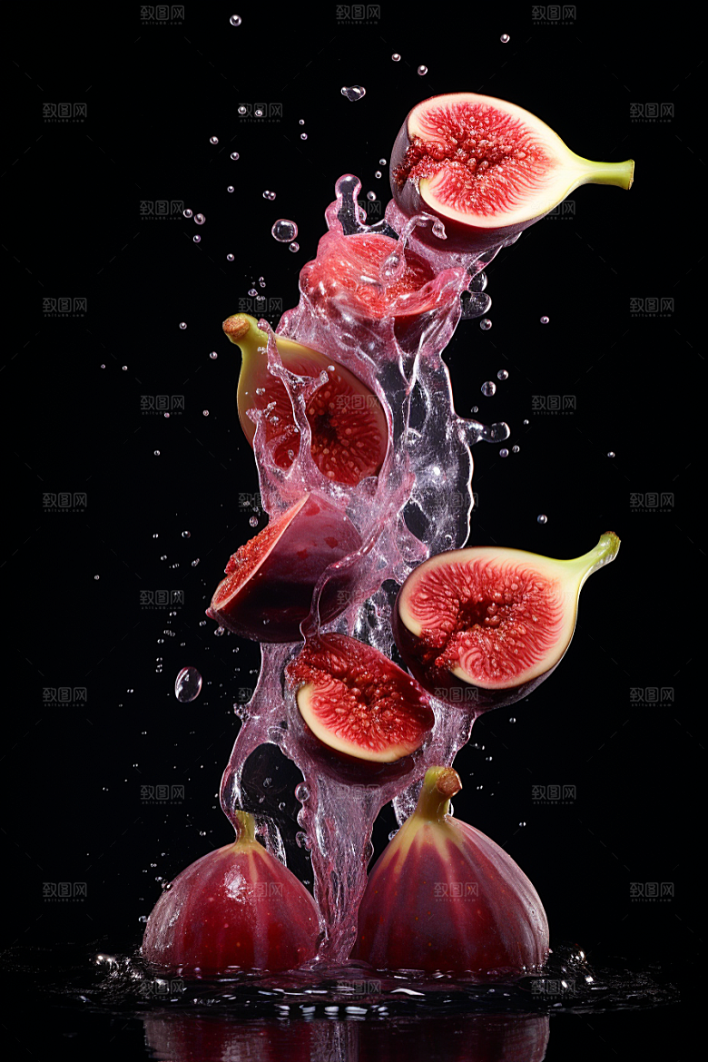 无花果水果素材摄影图
