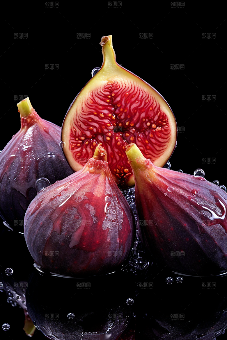 无花果清甜美味摄影图