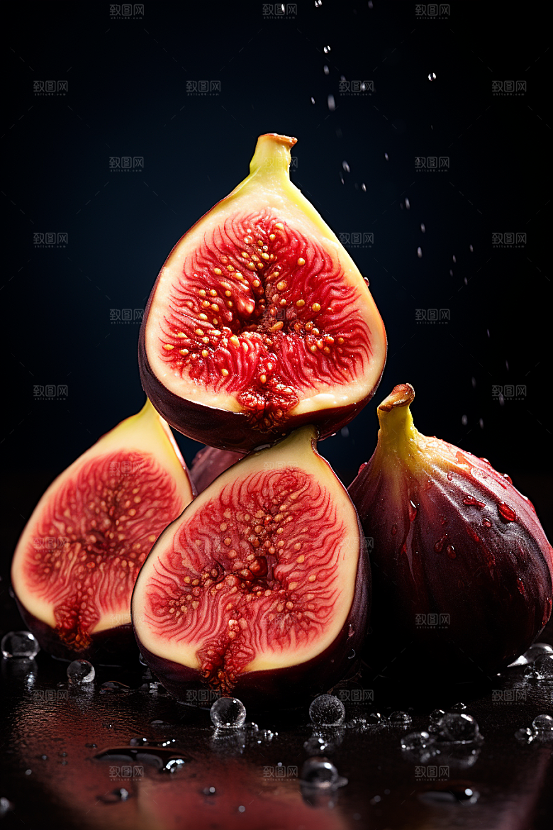 无花果美食自然摄影图