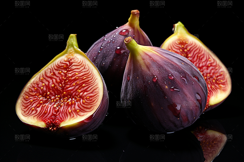 无花果水果美食摄影图
