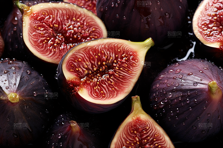 无花果果实美食摄影图