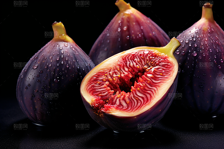 无花果高清美食摄影图