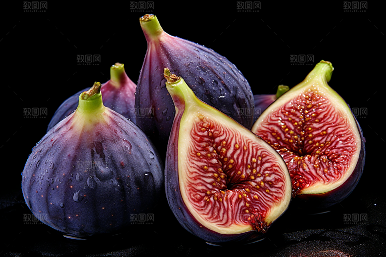 无花果果实美食摄影图