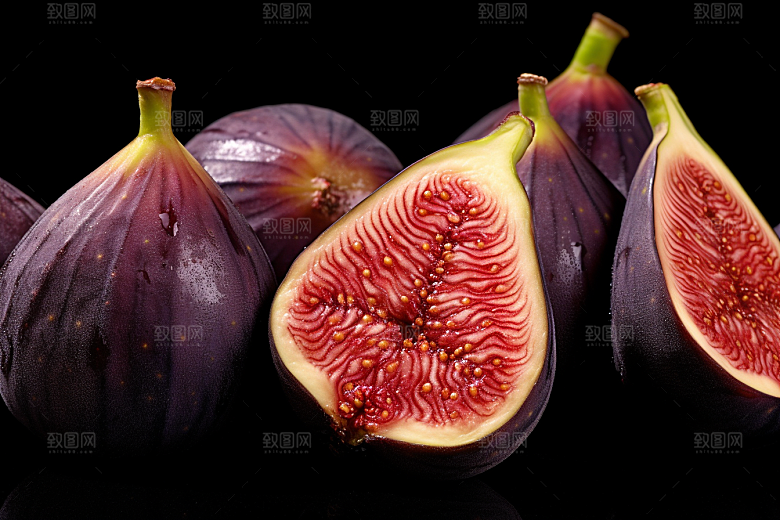 无花果自然美食摄影图