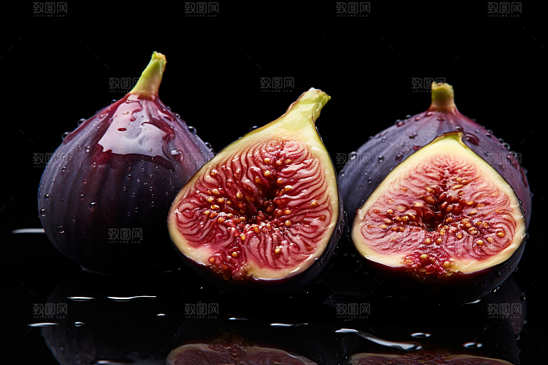 无花果清甜美食摄影图