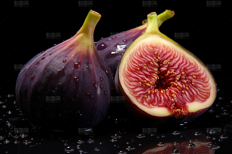 无花果美食清甜摄影图