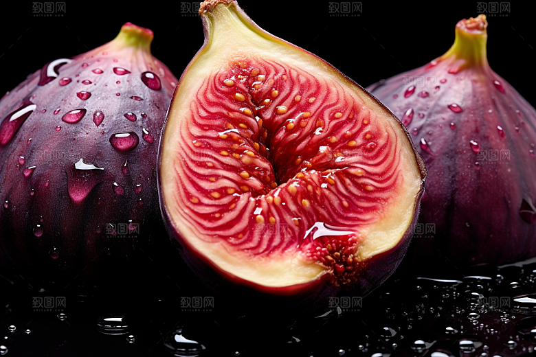 无花果清甜美食摄影图
