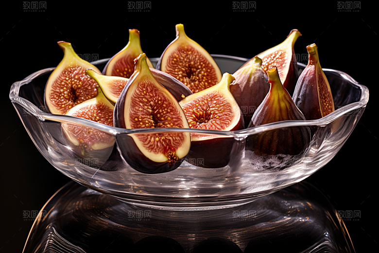 无花果果实美食摄影图