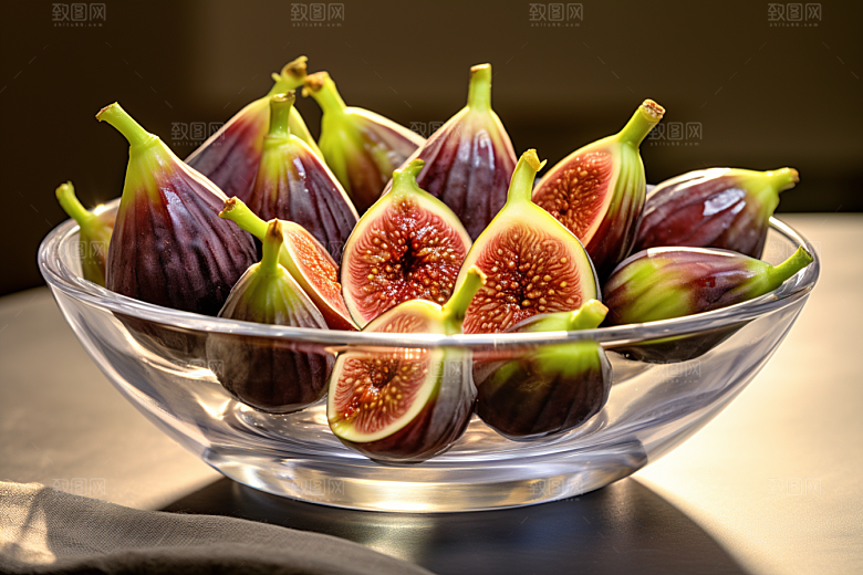 无花果清甜美食摄影图