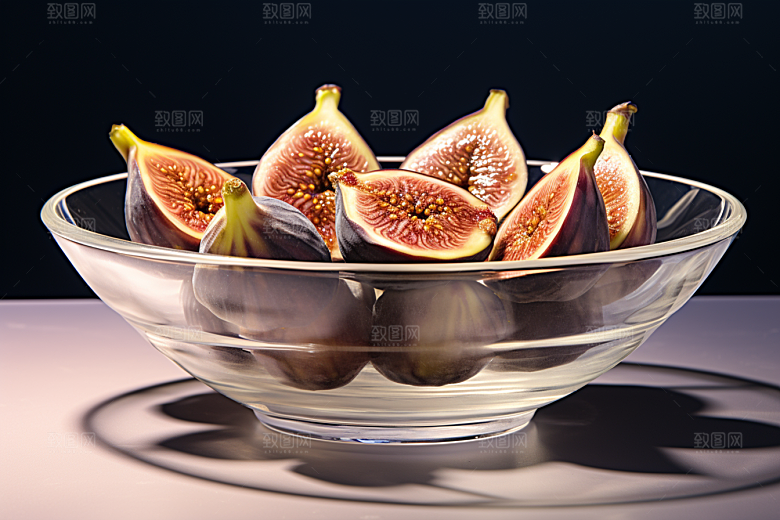 无花果美食清甜摄影图